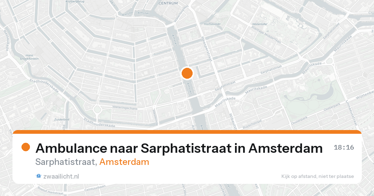 Ambulance naar Sarphatistraat in Amsterdam — 7 feb 2026