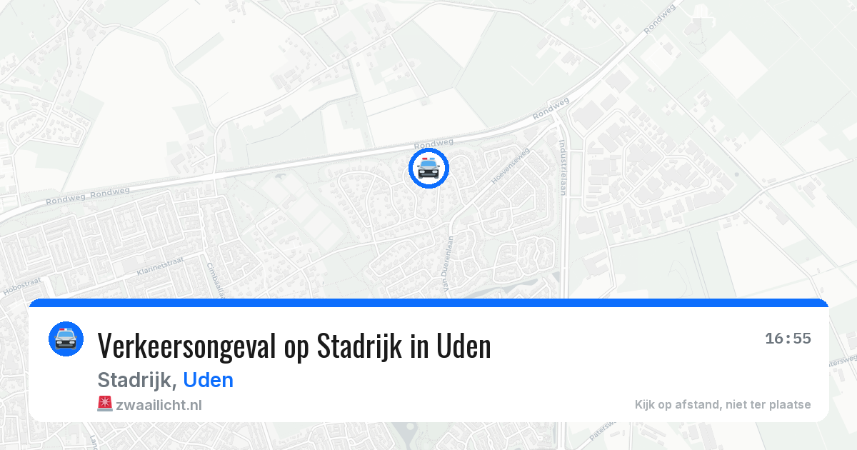 Verkeersongeval op Stadrijk in Uden — 1 apr 2026