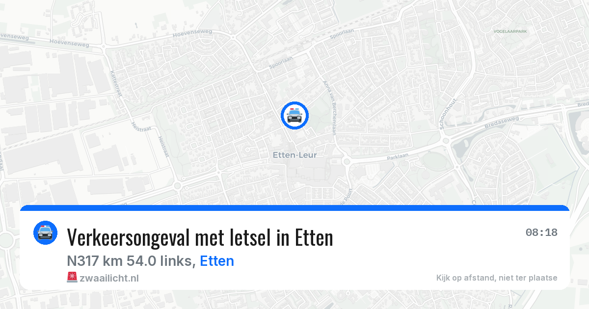 Verkeersongeval met letsel in Etten — 13 mei 2026