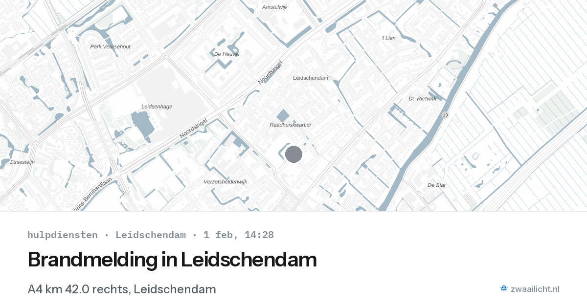 Brandmelding in Leidschendam — 1 feb 2026