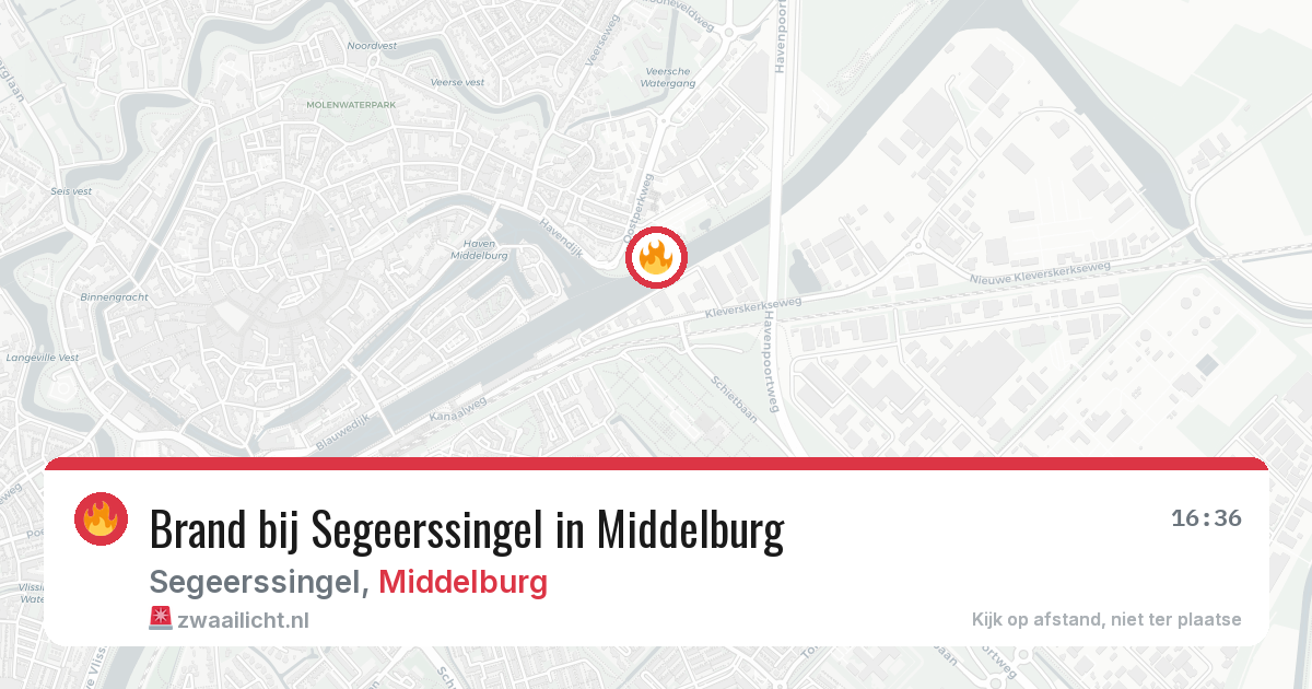 Brand bij Segeerssingel in Middelburg — 23 mrt 2026