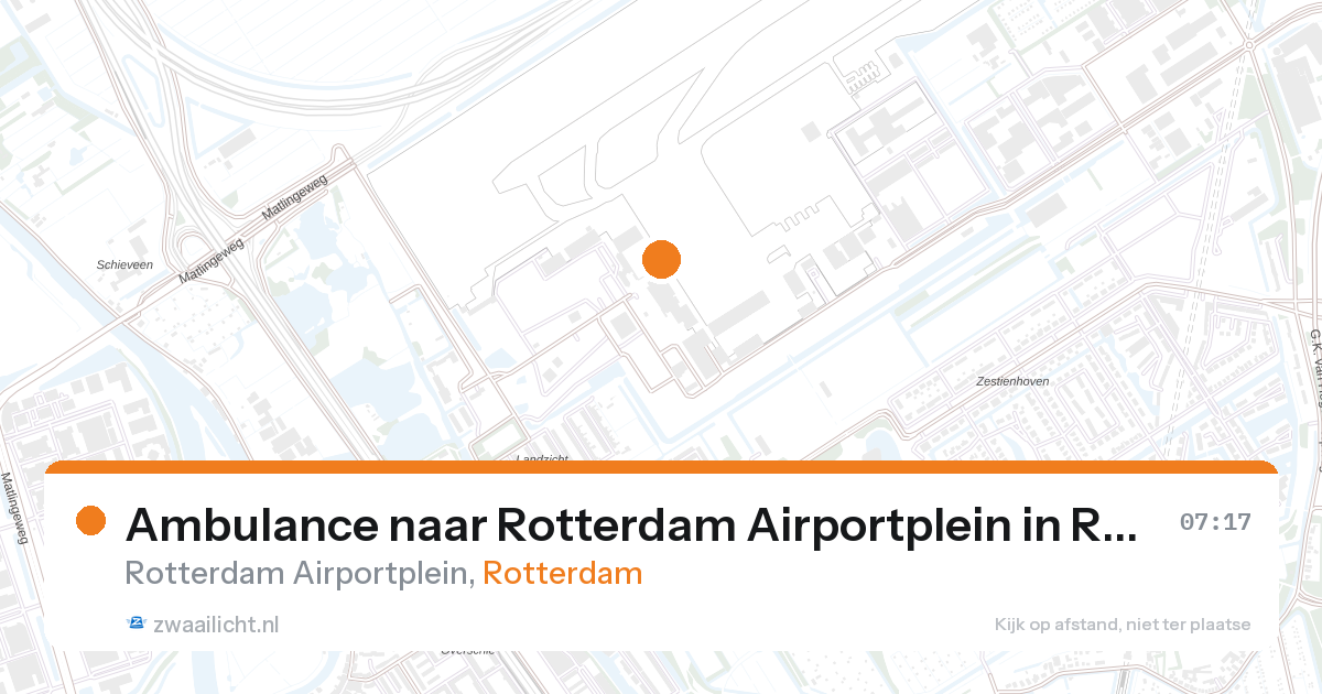 Ambulance naar Rotterdam Airportplein in Rotterdam — 28 aug 2026