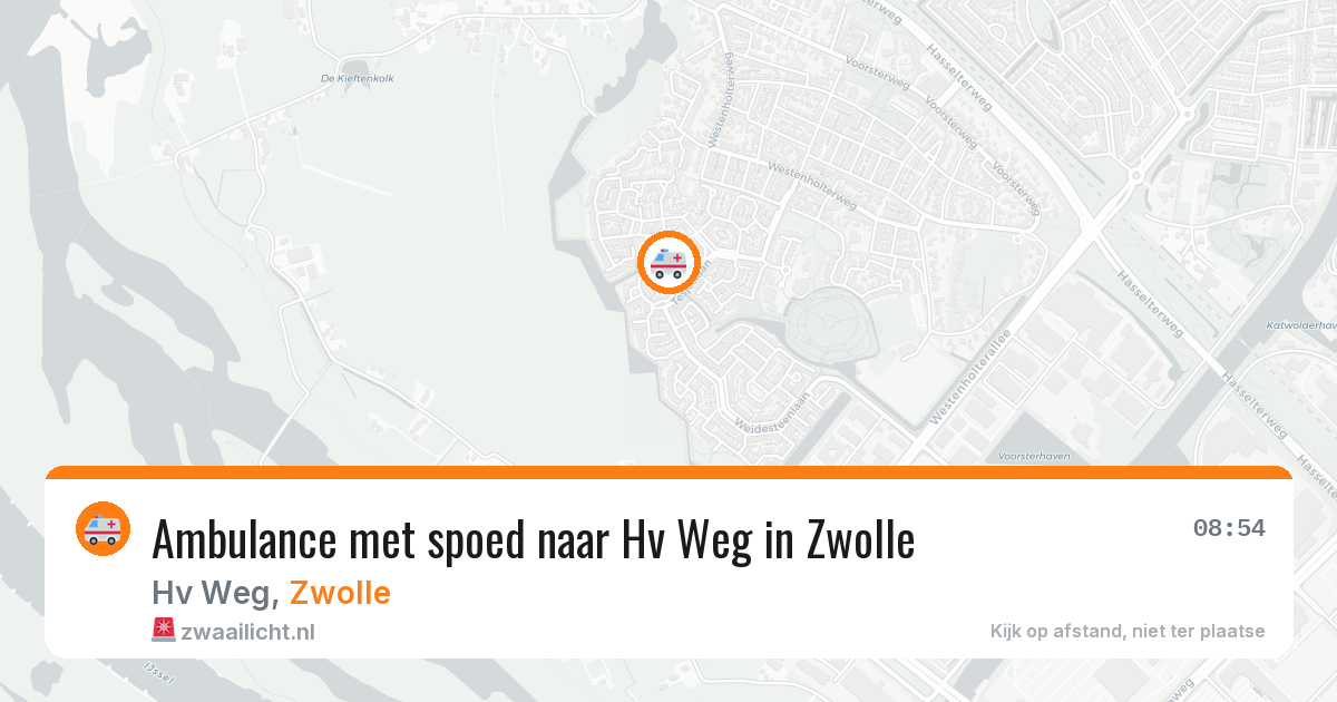 Ambulance met spoed naar Hv Weg in Zwolle — 31 jul 2026