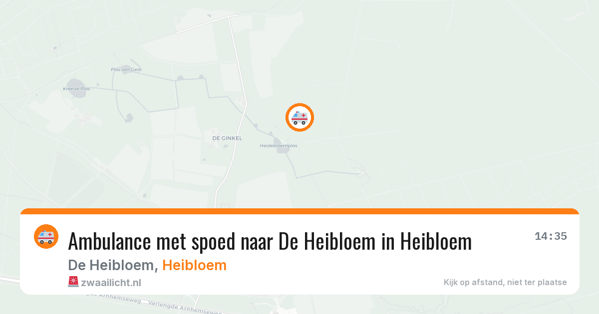 Ambulance met spoed naar De Heibloem in Heibloem — 5 jul 2026