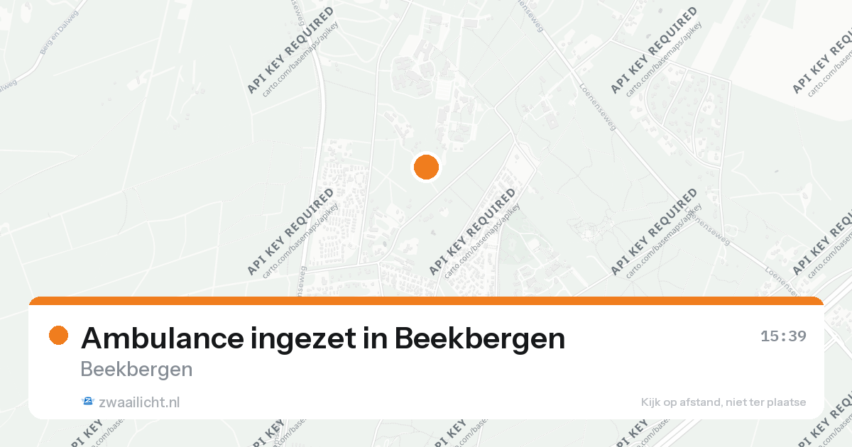 Ambulance ingezet in Beekbergen — 24 aug 2026