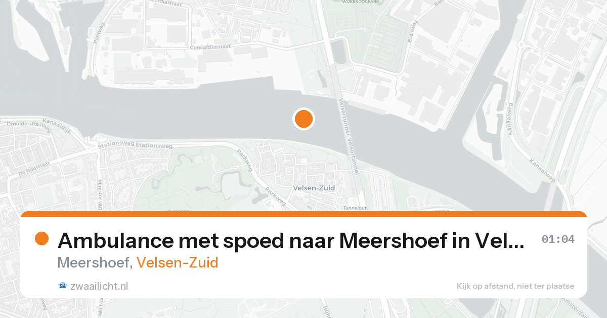 Ambulance met spoed naar Meershoef in Velsen-Zuid — 7 jun 2026