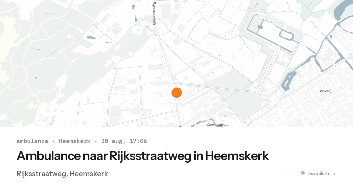 Ambulance naar Rijksstraatweg in Heemskerk — 30 aug 2026