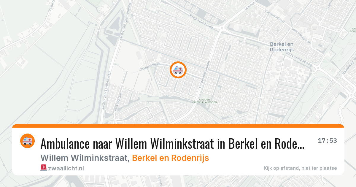 Ambulance naar Willem Wilminkstraat in Berkel en Rodenrijs — 7 jul 2026