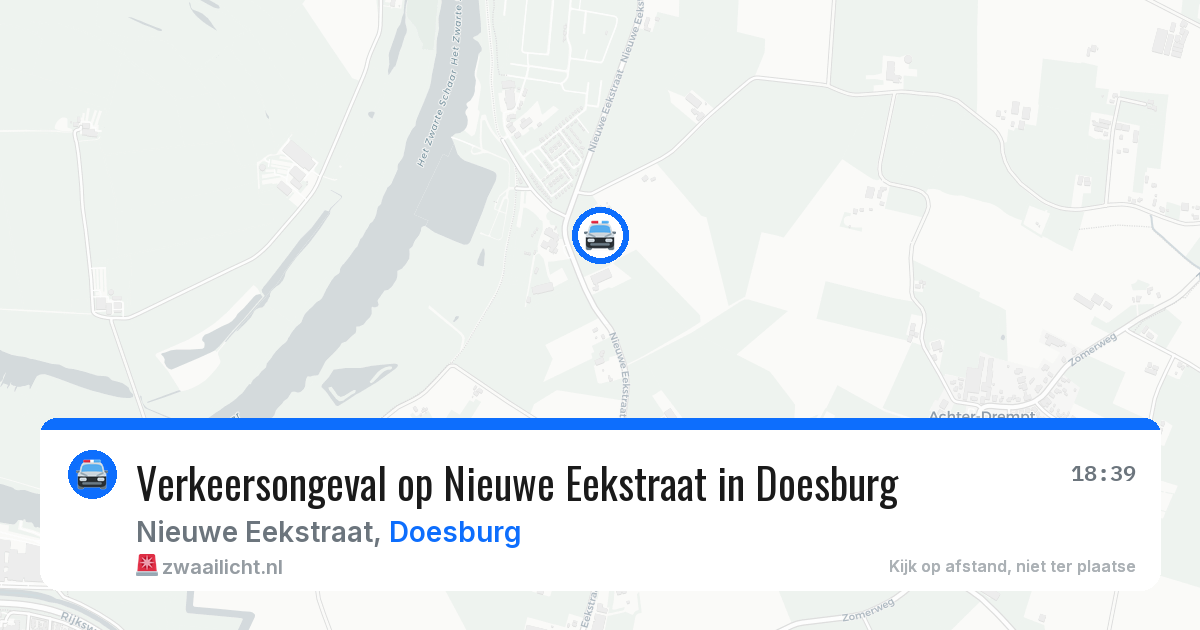Verkeersongeval op Nieuwe Eekstraat in Doesburg — 21 mei 2026