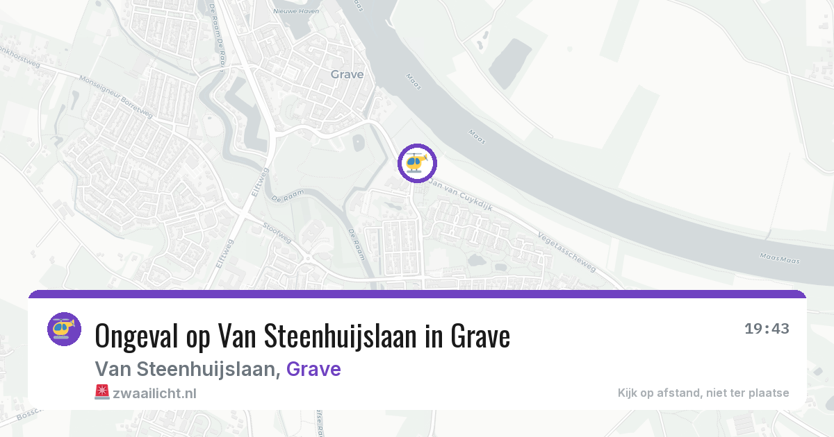 Ongeval op Van Steenhuijslaan in Grave — 29 jun 2026