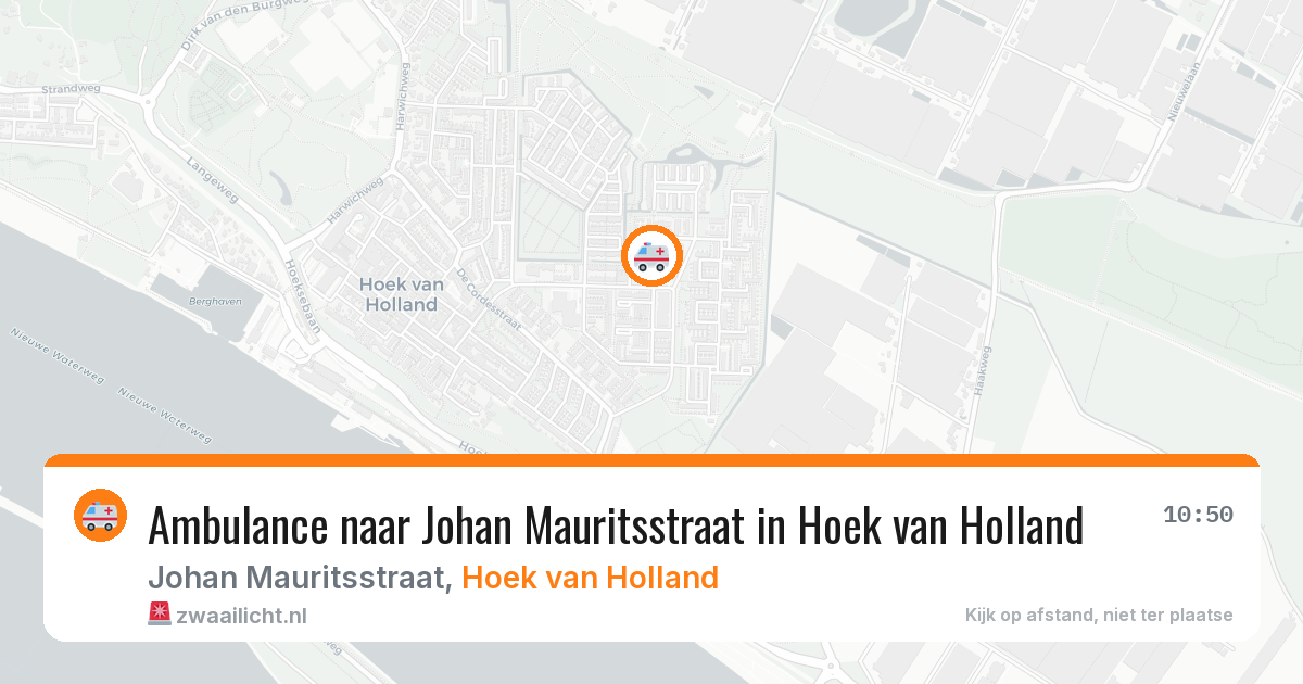 Ambulance naar Johan Mauritsstraat in Hoek van Holland — 25 mei 2026