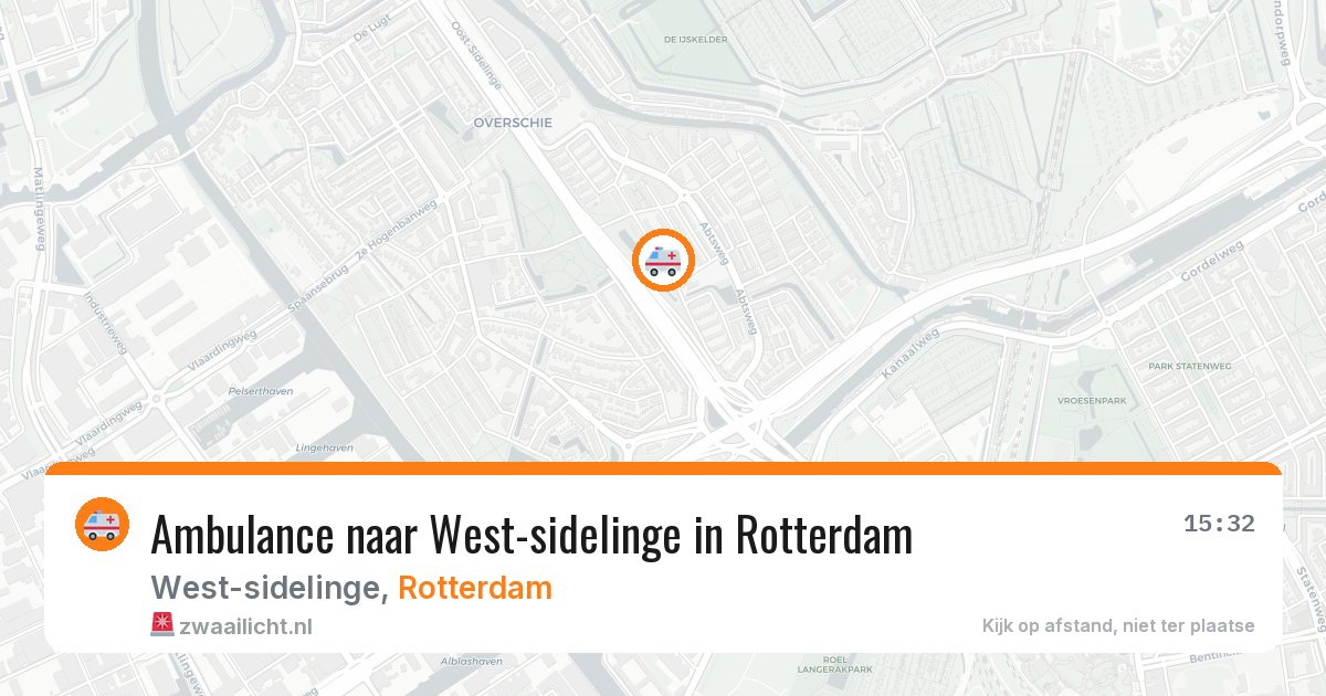 Ambulance naar West-sidelinge in Rotterdam — 1 jul 2026