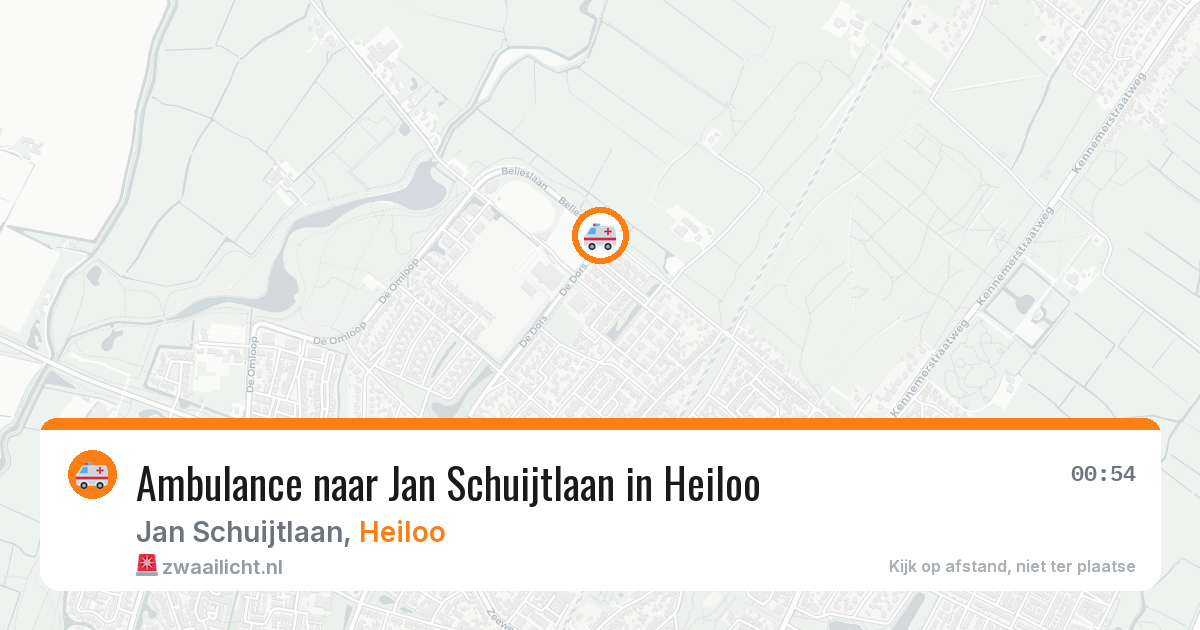 Ambulance naar Jan Schuijtlaan in Heiloo — 24 jul 2026