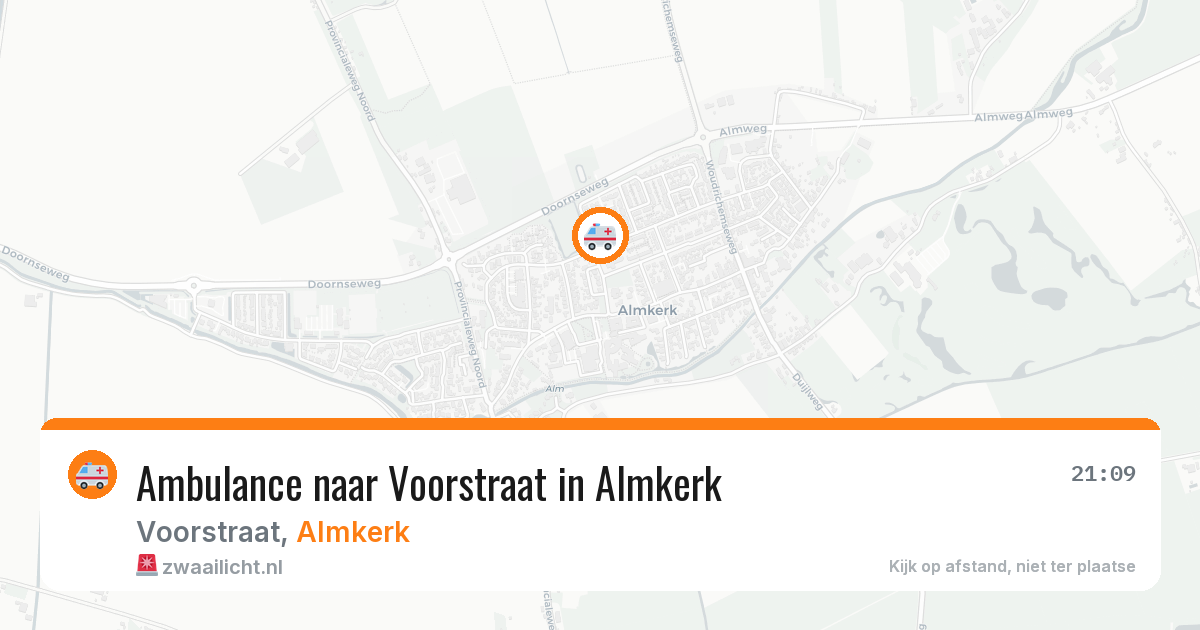 Ambulance naar Voorstraat in Almkerk — 12 jul 2026