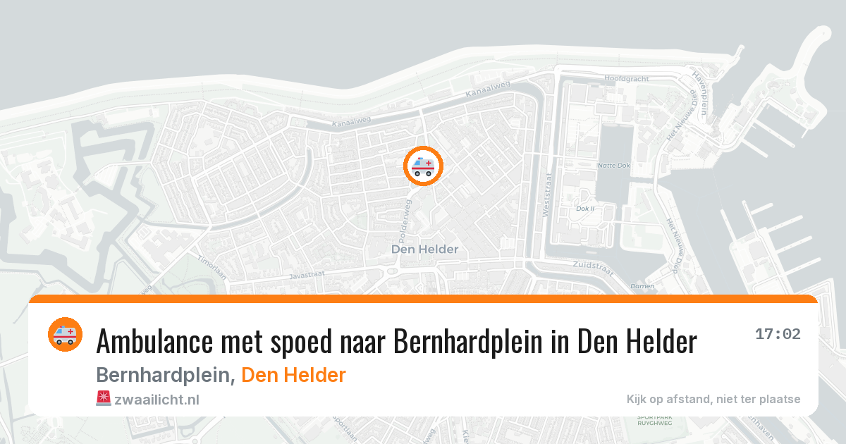 Ambulance met spoed naar Bernhardplein in Den Helder — 11 aug 2026