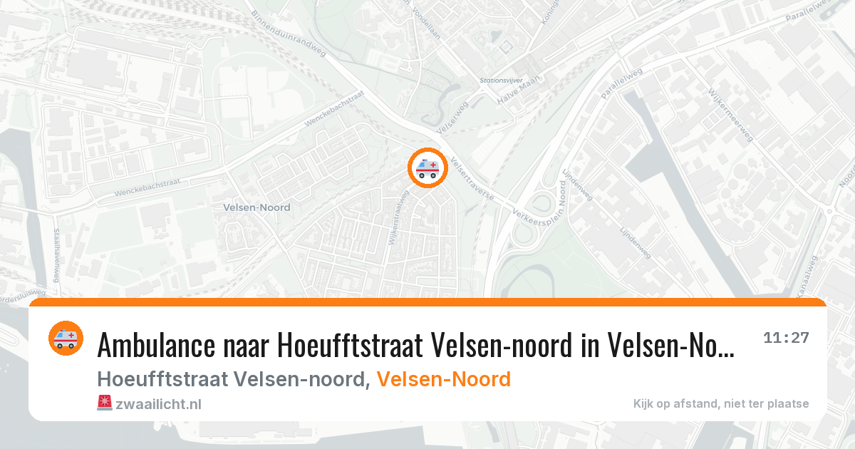 Ambulance naar Hoeufftstraat Velsen-noord in Velsen-Noord — 29 jan 2026