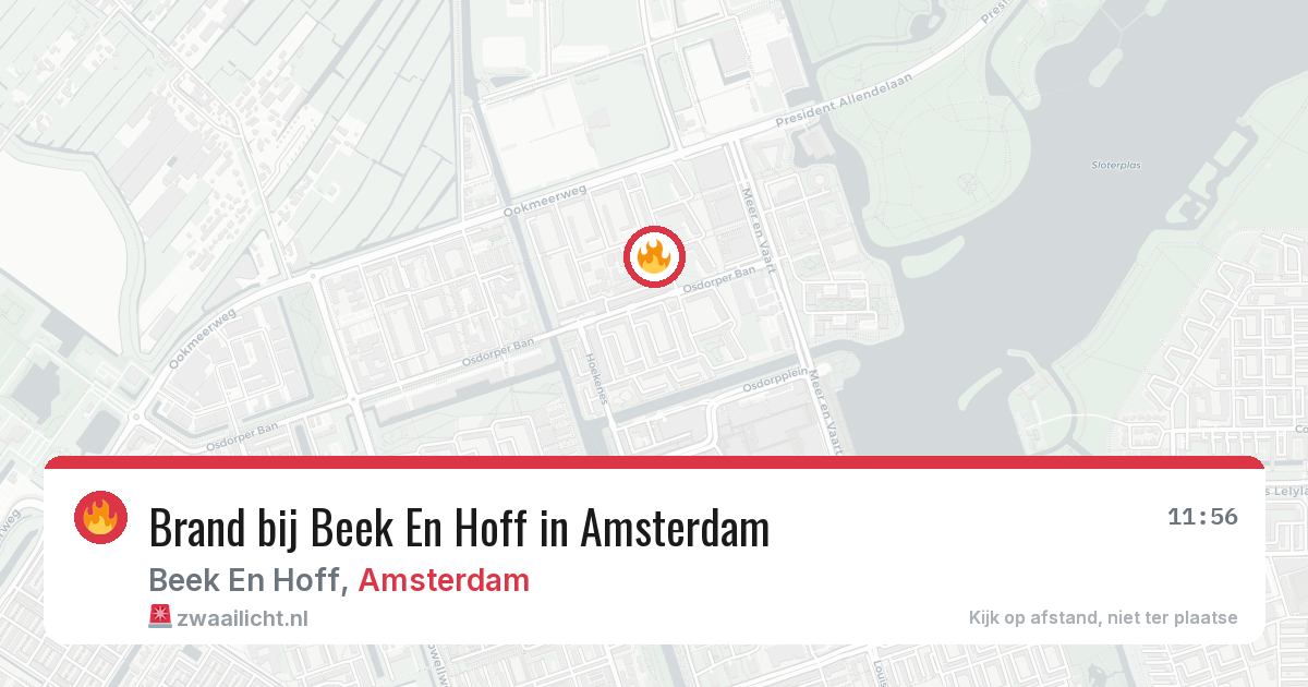Brand bij Beek En Hoff in Amsterdam — 3 jun 2026