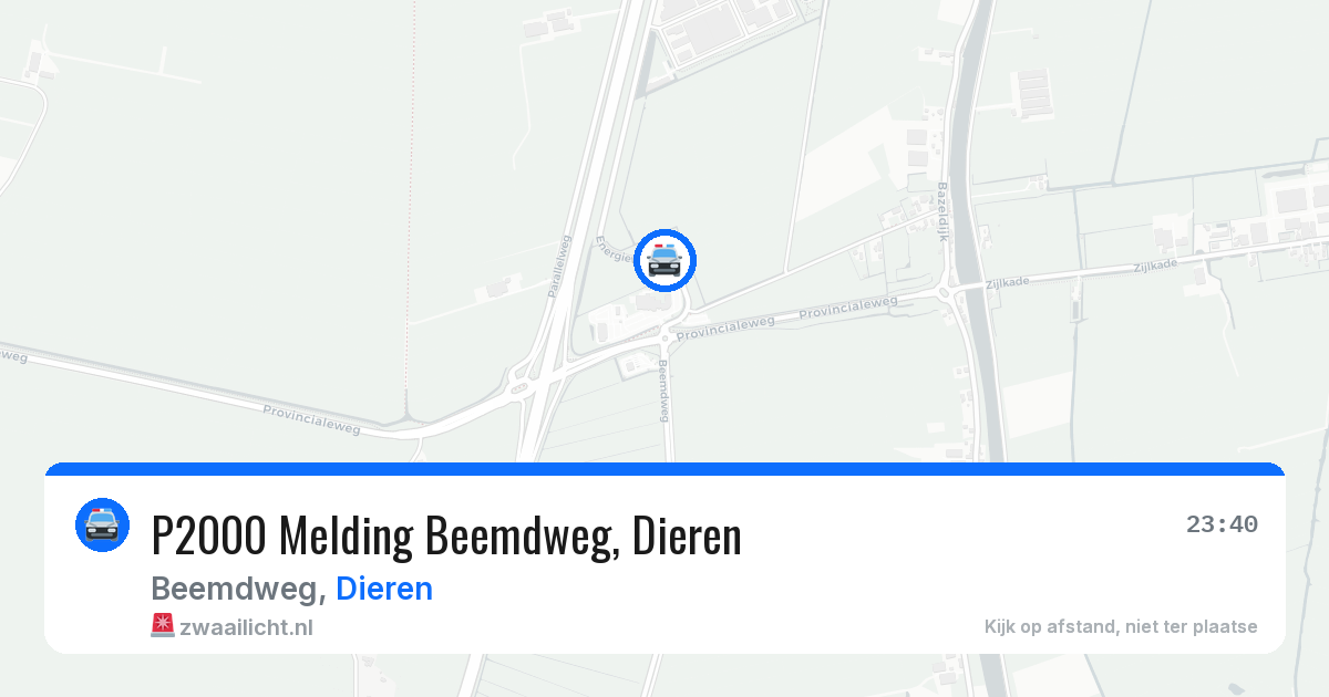 P2000 Melding Beemdweg, Dieren — 17 jun 2026