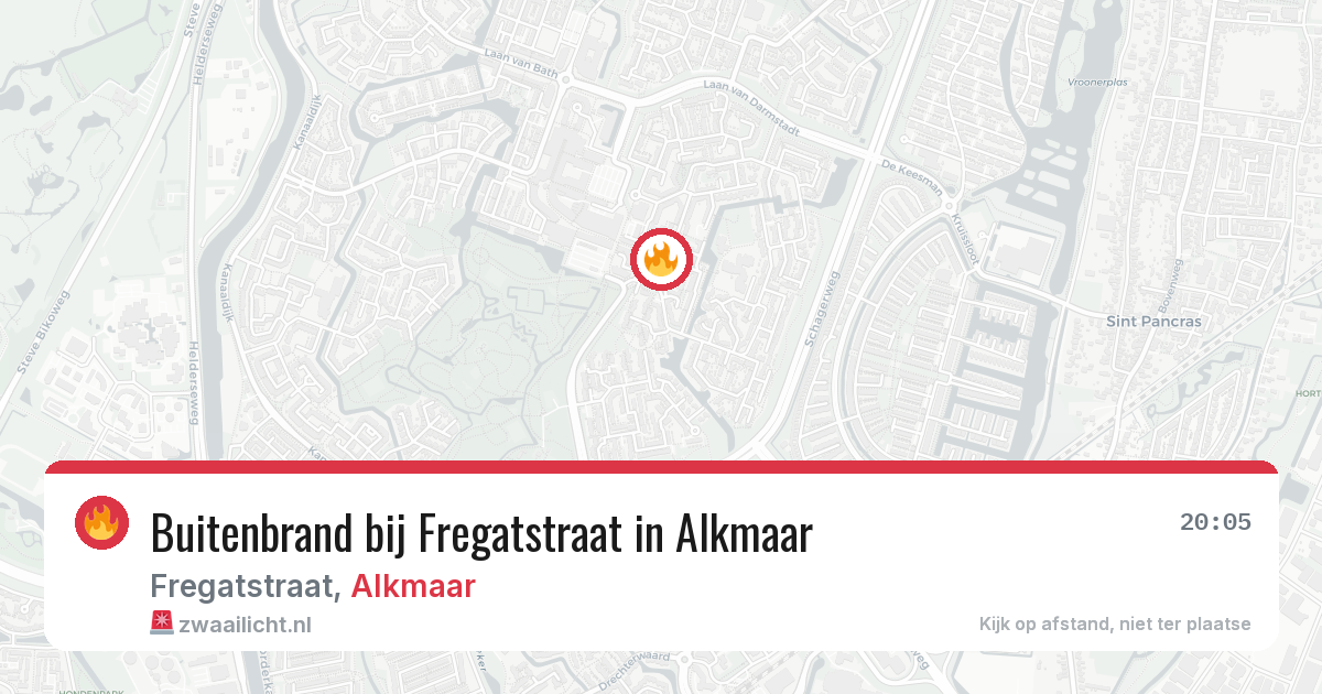 Buitenbrand bij Fregatstraat in Alkmaar — 1 mei 2026