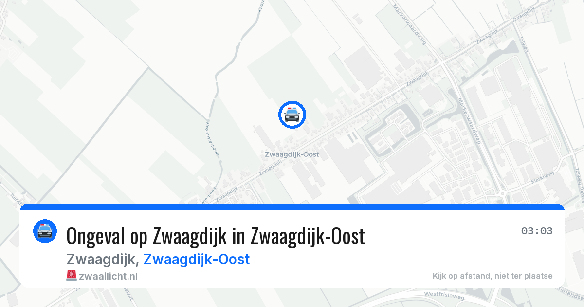 Ongeval op Zwaagdijk in Zwaagdijk-Oost — 5 jul 2026