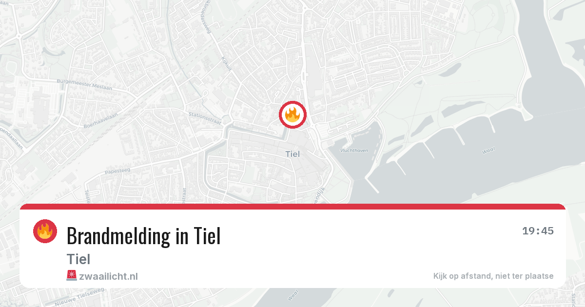 Brandmelding in Tiel — 27 mei 2026