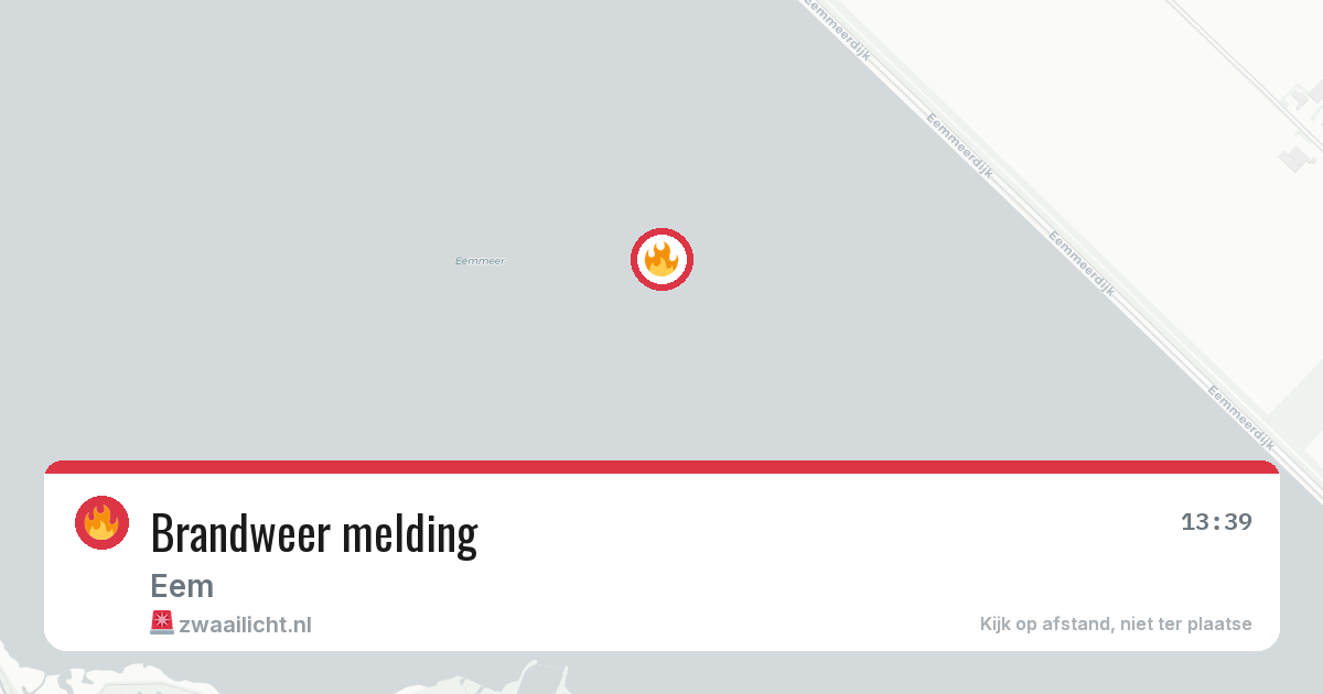 Brandweer melding — 31 mei 2026
