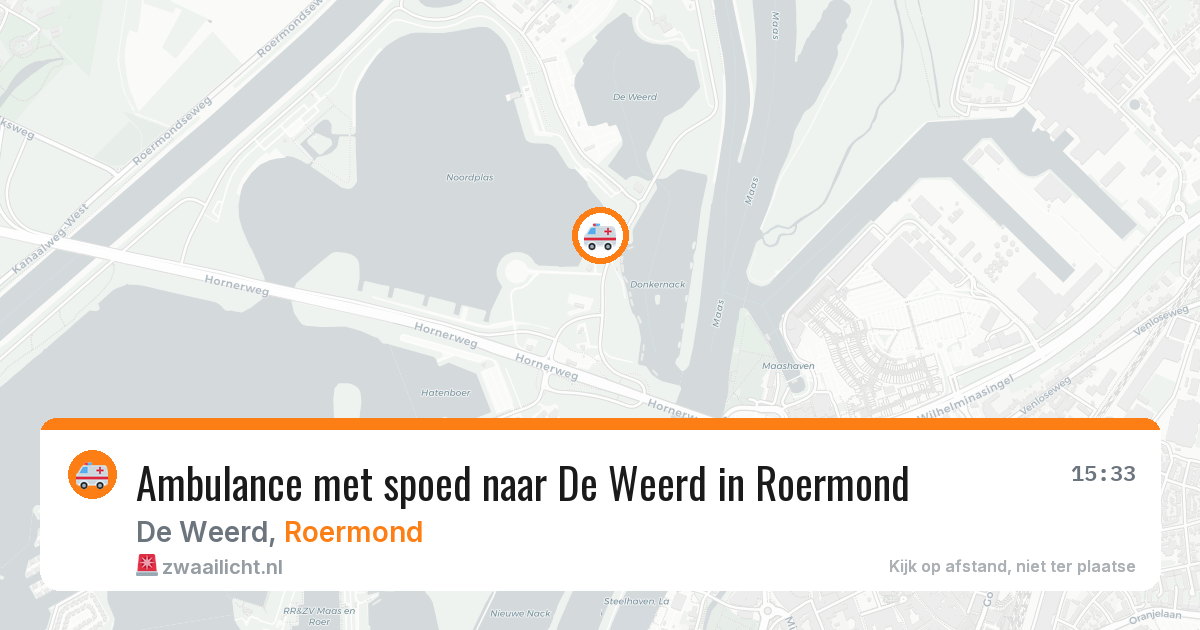 Ambulance met spoed naar De Weerd in Roermond — 2 apr 2026