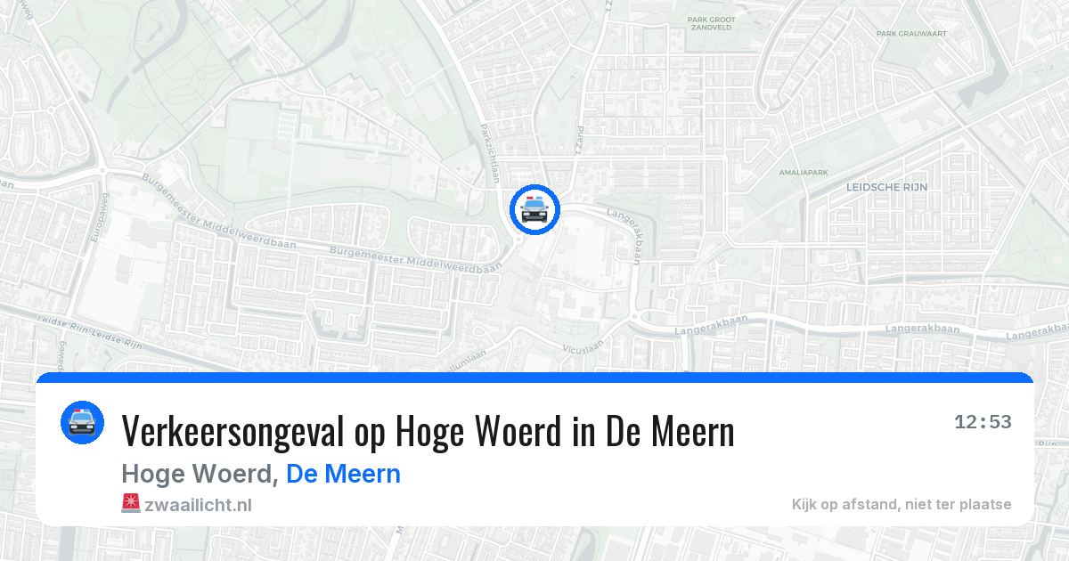 Verkeersongeval op Hoge Woerd in De Meern — 19 jun 2026
