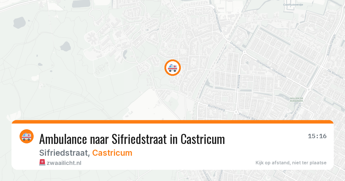 Ambulance naar Sifriedstraat in Castricum — 6 jul 2026