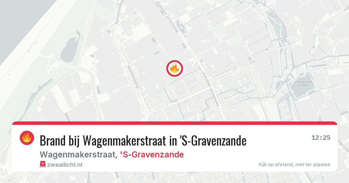 Brand bij Wagenmakerstraat in 'S-Gravenzande — 7 aug 2026