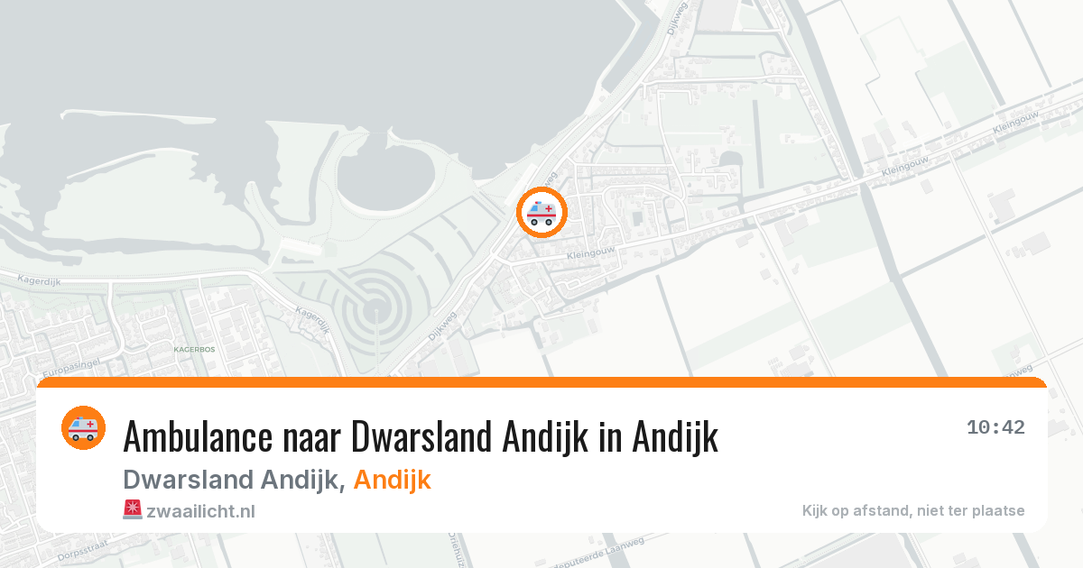 Ambulance naar Dwarsland Andijk in Andijk — 17 mrt 2026