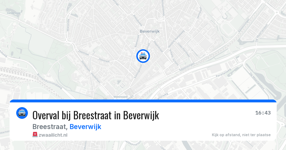 Overval bij Breestraat in Beverwijk — 22 apr 2026
