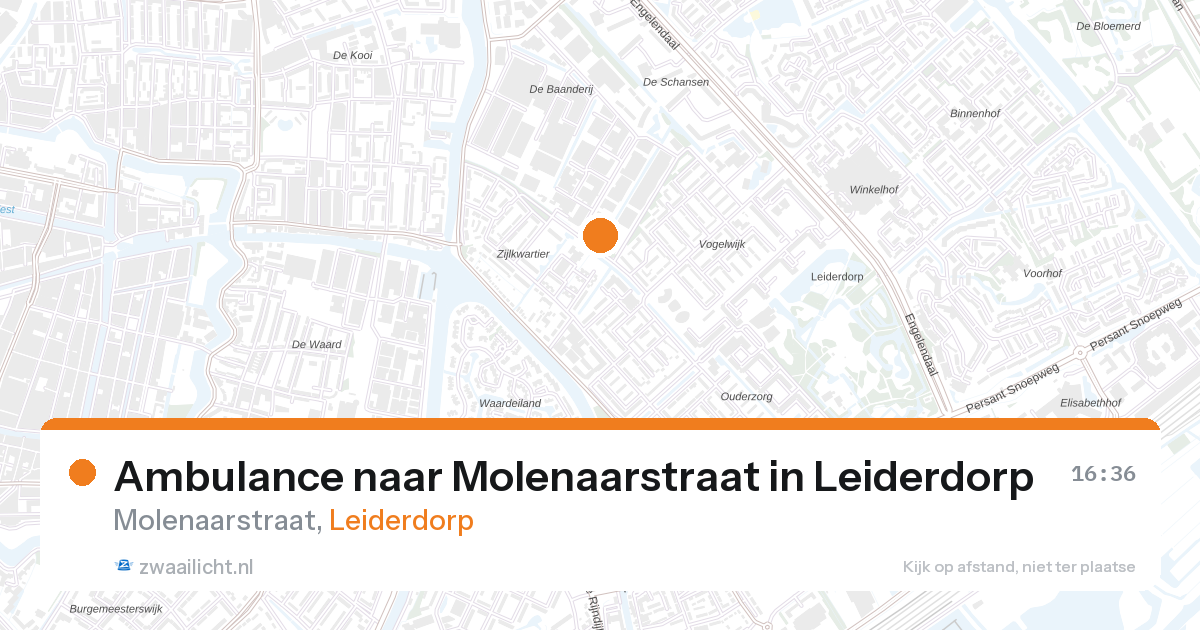 Ambulance naar Molenaarstraat in Leiderdorp — 27 aug 2026
