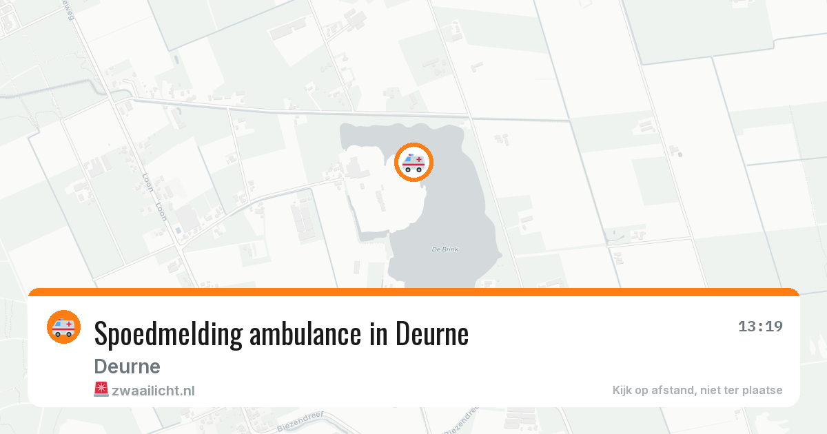 Spoedmelding ambulance in Deurne — 31 jul 2026