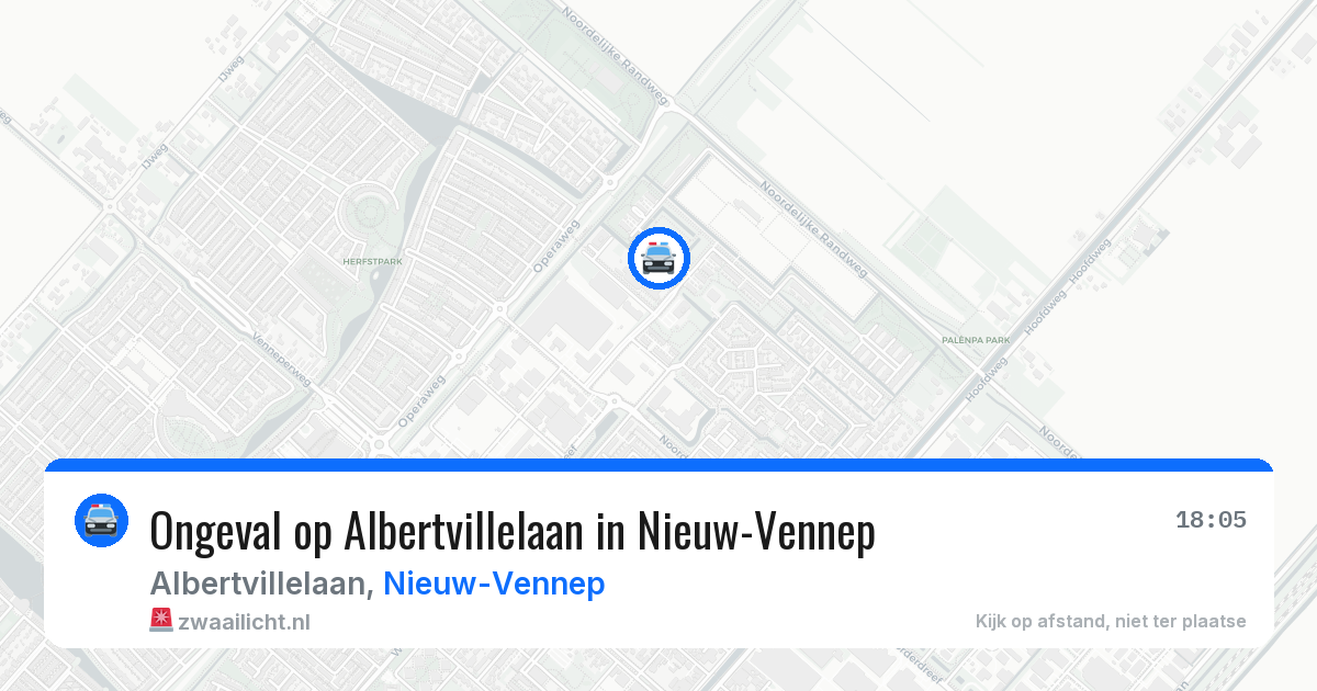 Ongeval op Albertvillelaan in Nieuw-Vennep — 4 jun 2026
