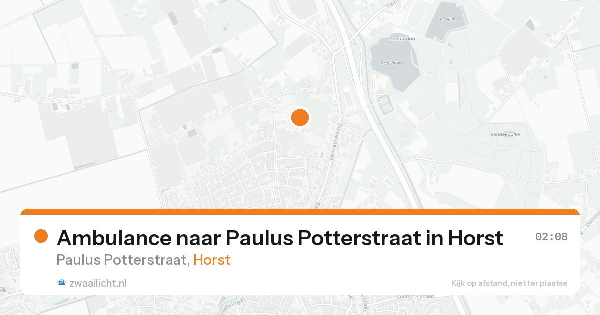 Ambulance naar Paulus Potterstraat in Horst — 23 aug 2026