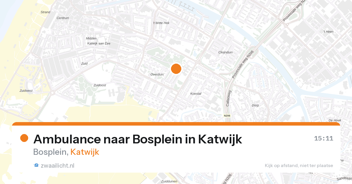 Ambulance naar Bosplein in Katwijk — 7 apr 2026