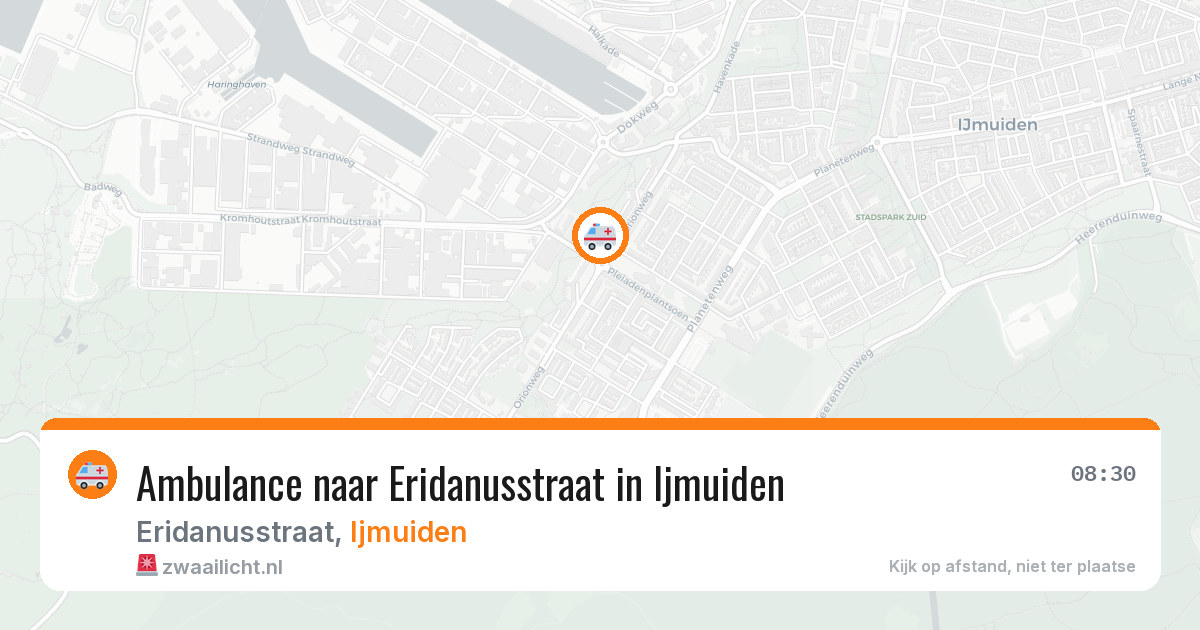 Ambulance naar Eridanusstraat in Ijmuiden — 19 mrt 2026