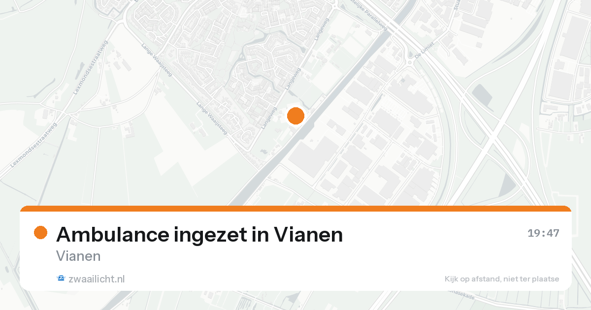 Ambulance ingezet in Vianen — 16 aug 2026