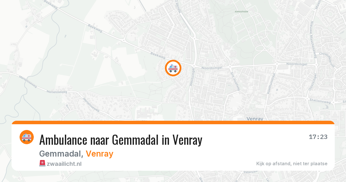Ambulance naar Gemmadal in Venray — 2 jun 2026