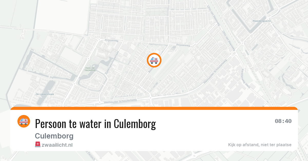 Persoon te water in Culemborg — 12 aug 2026