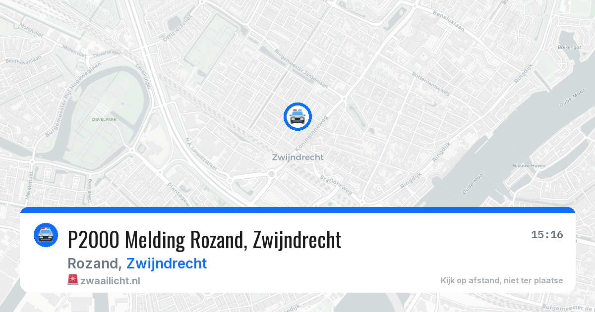 P2000 Melding Rozand, Zwijndrecht — 26 mei 2026