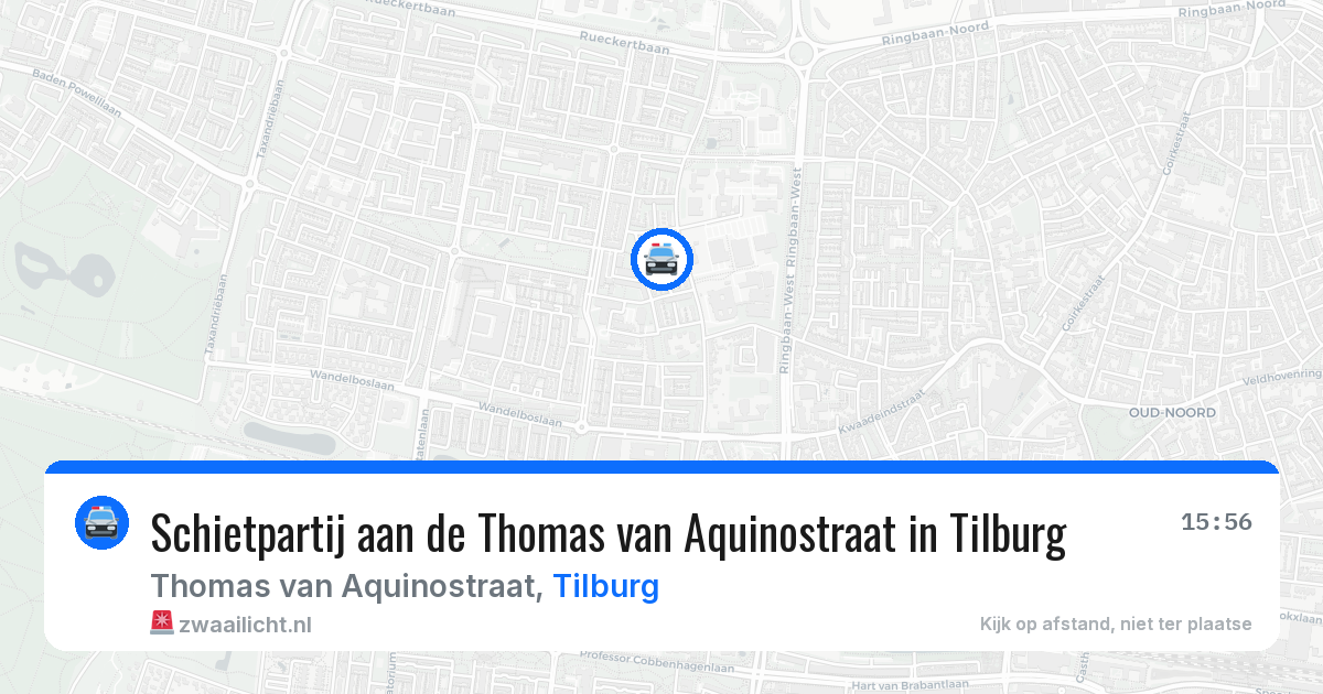 Schietpartij aan de Thomas van Aquinostraat in Tilburg — 11 jun 2026