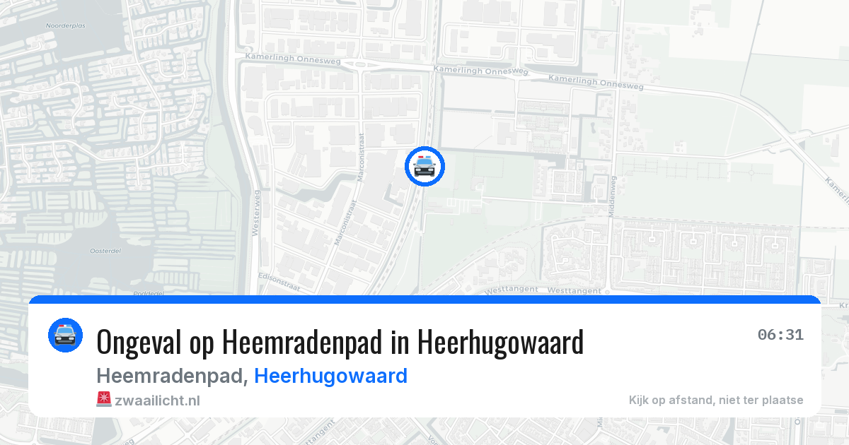 Ongeval op Heemradenpad in Heerhugowaard — 7 mei 2026