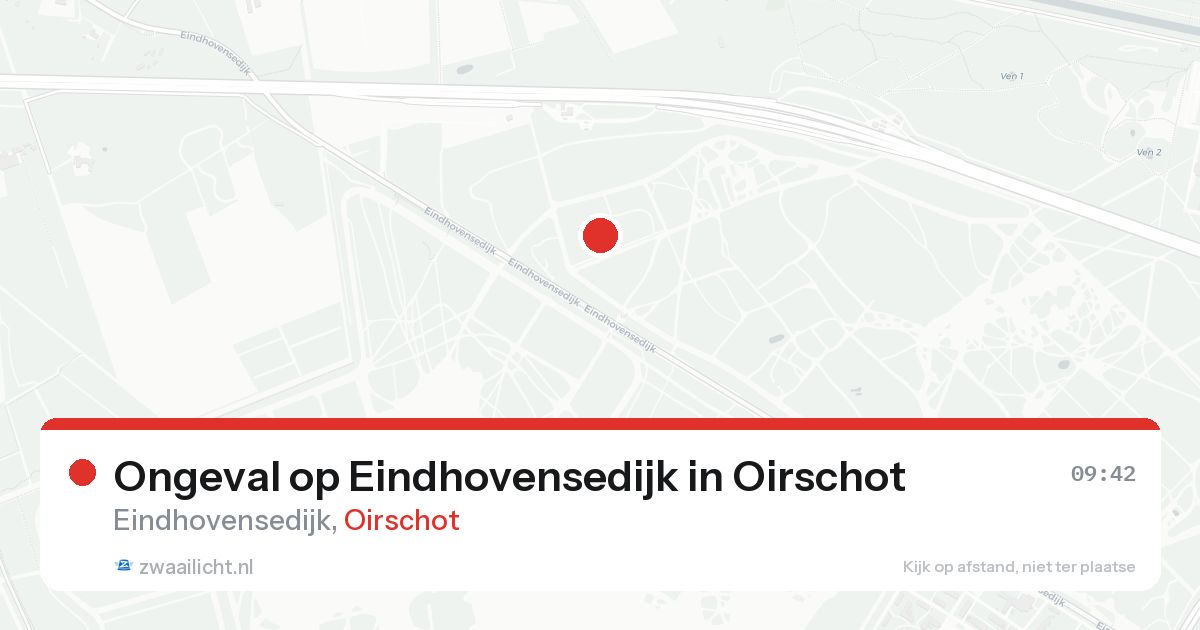 Ongeval op Eindhovensedijk in Oirschot — 24 aug 2026