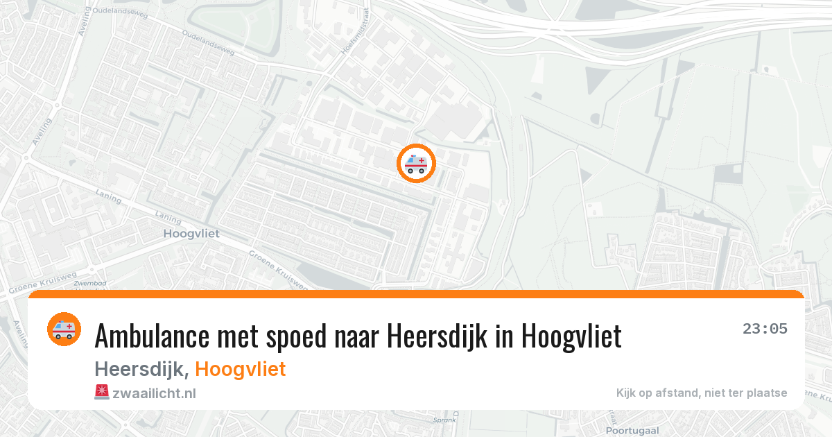 Ambulance met spoed naar Heersdijk in Hoogvliet — 8 jun 2026
