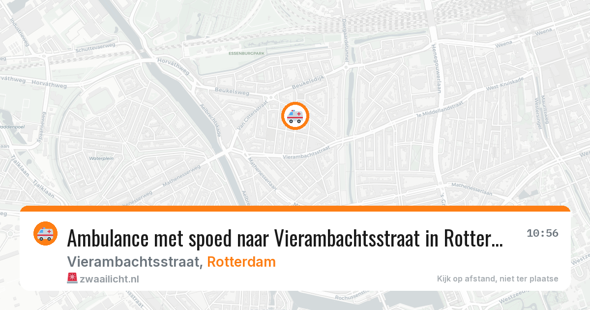 Ambulance met spoed naar Vierambachtsstraat in Rotterdam — 26 mrt 2026