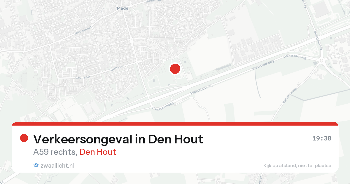 Verkeersongeval in Den Hout — 24 aug 2026