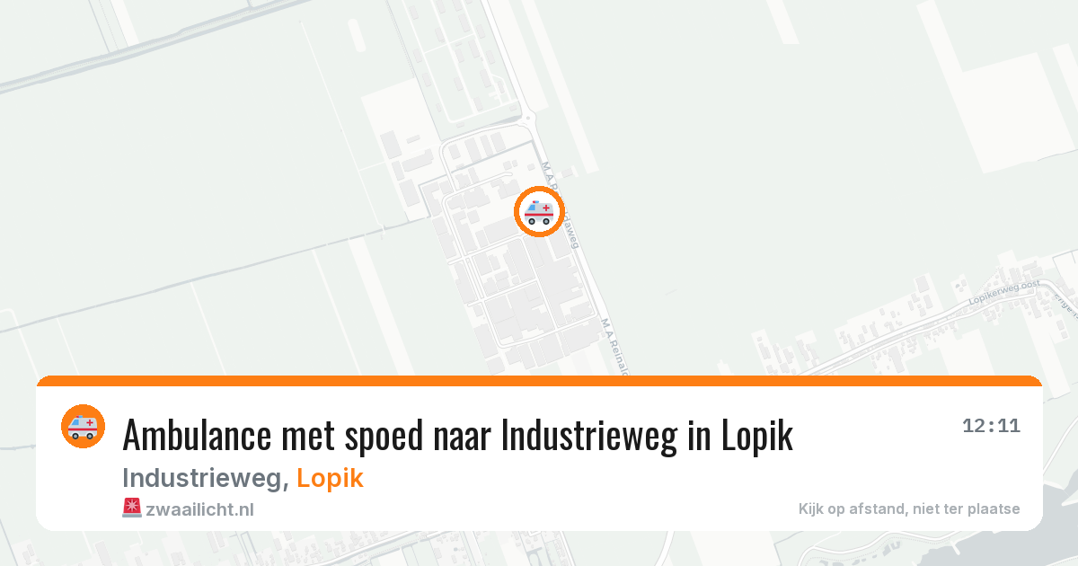 Ambulance met spoed naar Industrieweg in Lopik — 25 feb 2026