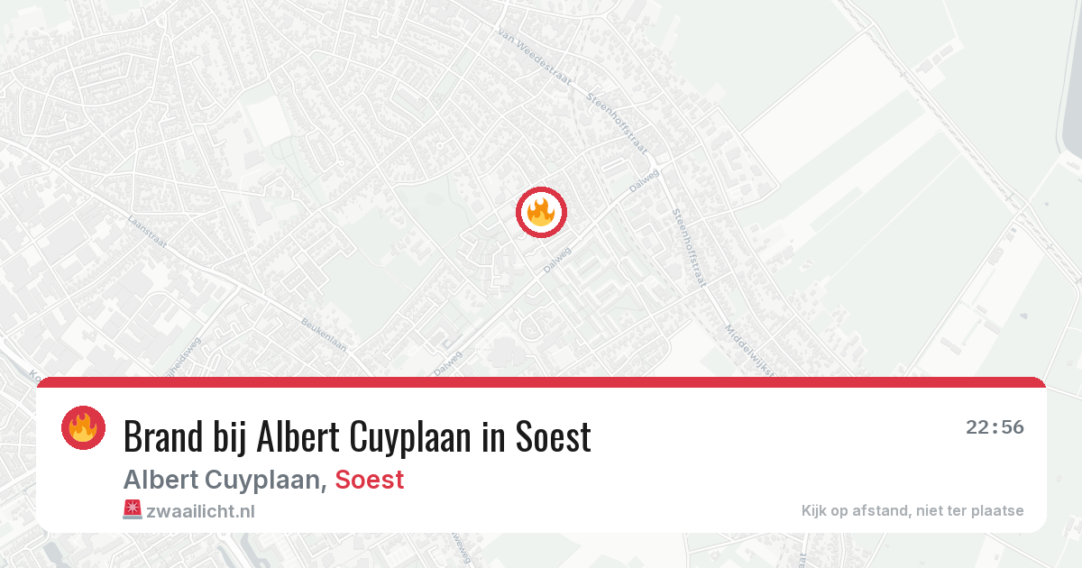 Brand bij Albert Cuyplaan in Soest — 19 jun 2026